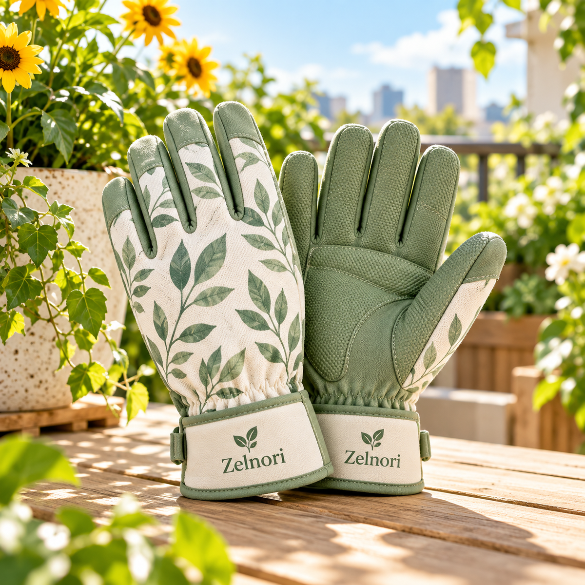 Zelnori Botanical Gardening Gloves - product view